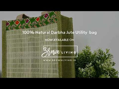 Darbha Jute Utility bag, Lunch bag, Wine Bag 100% Natural