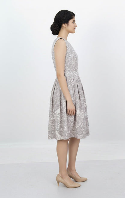 Printed Linen Dress – Lightweight & Stylish Summer Dress for Women – Womens Dress on Brown Living™. SKU: D12002. Img 3.