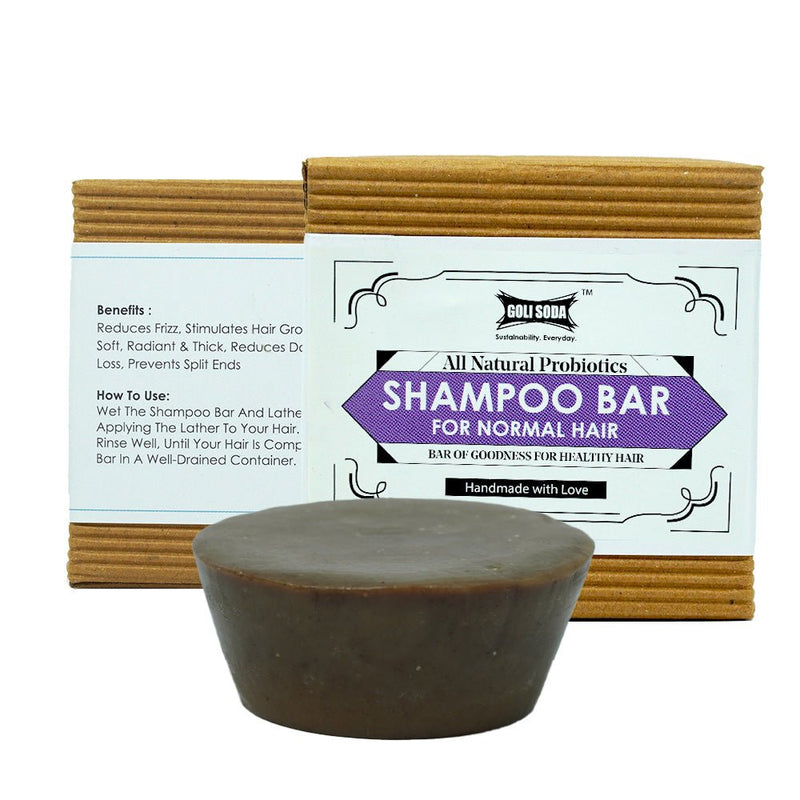 Probiotics Sulphate - Free Shampoo Bar For Normal Hair - 90g | Verified Sustainable Hair Shampoo Bar on Brown Living™