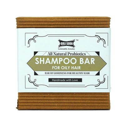 Probiotics Sulphate - Free Shampoo Bar For Oily Hair - 90g | Verified Sustainable by Brown Living™