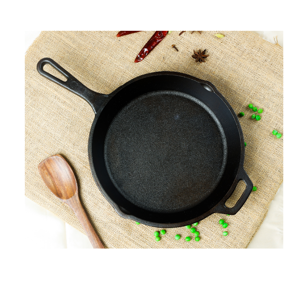 Handmade Cast Iron Combo (Kadai + Dosa Tawa + Skillet)