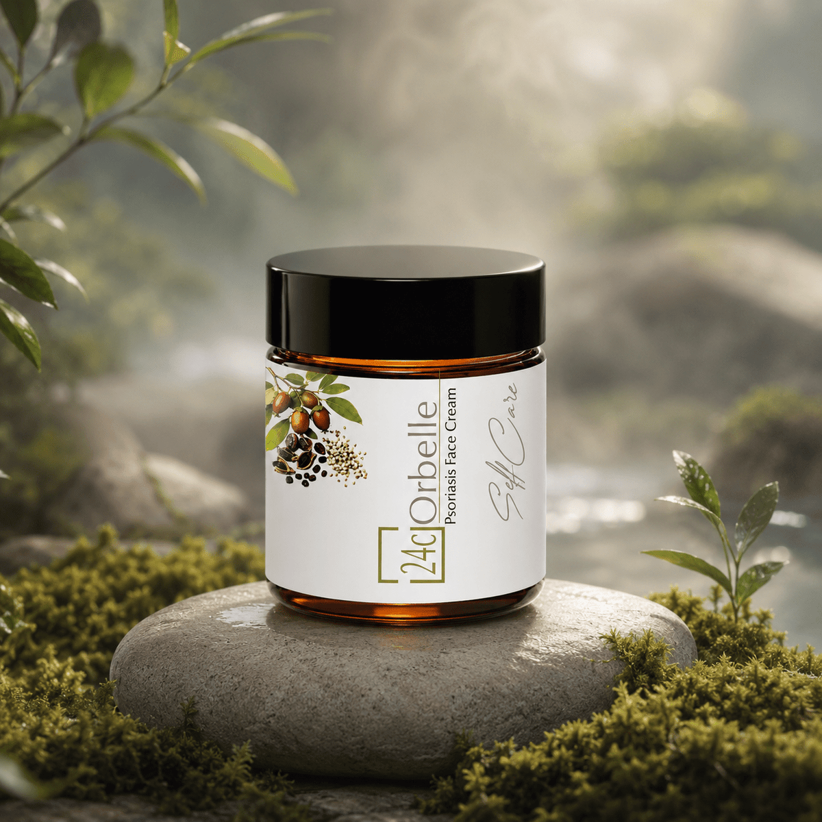 Psoriasis Botanical Face Cream | Sensitive Skin Care | 30 g – Face Cream on Brown Living™. SKU: PERE27. Img 1.