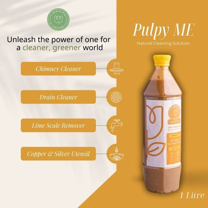 Pulpy ME - Bio Enzyme Cleaner | Lime scale remover | Heavy Duty Cleaner | Verified Sustainable by Brown Living™