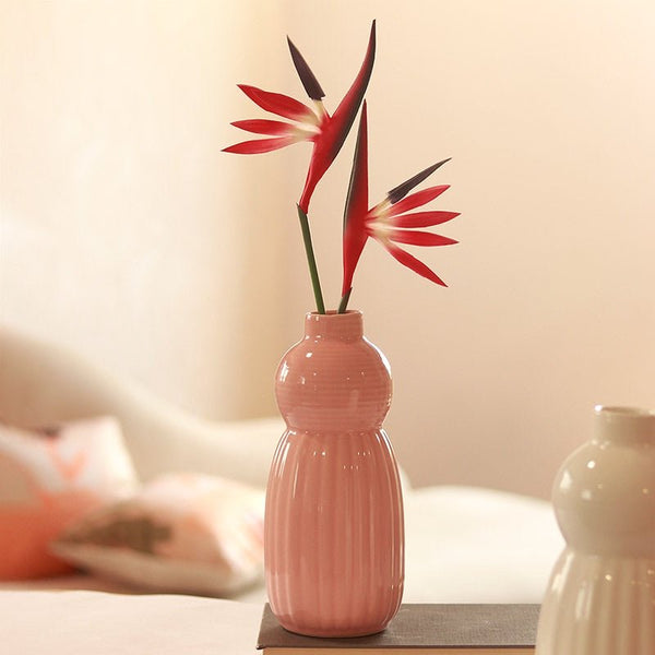 Pumpkin Ceramic Vase-Peach | Verified Sustainable Vases on Brown Living™