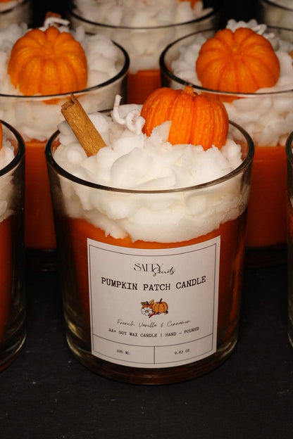 Pumpkin Patch Candle | Handmade Fall - Scented Soy Wax Candle – Candles & Fragrances on Brown Living™. SKU: SLTYSECRT-01. Img 1.