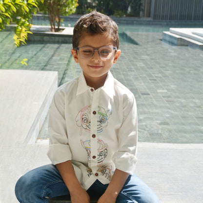 Pup Police Force Embroidered Kids Shirt – Kids Shirts on Brown Living™. SKU: PPES - 011. Img 6.