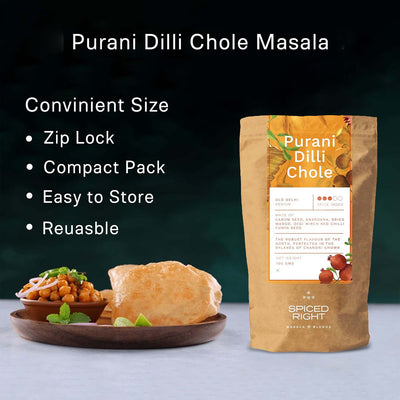 Purani Dilli Chole Masala — Old Delhi Tradition, No Fillers – Seasonings & Spices on Brown Living™. SKU: SR-PDC. Img 3.