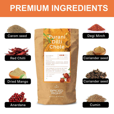 Purani Dilli Chole Masala — Old Delhi Tradition, No Fillers – Seasonings & Spices on Brown Living™. SKU: SR-PDC. Img 6.