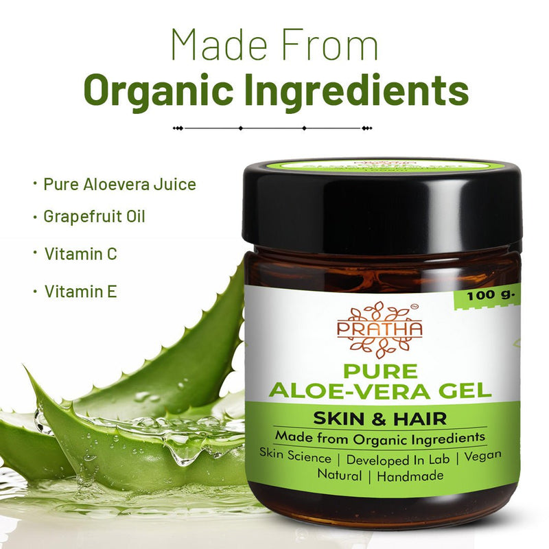 Pure Aloe Vera Gel | Skin & Hair - 100 g | Verified Sustainable by Brown Living™