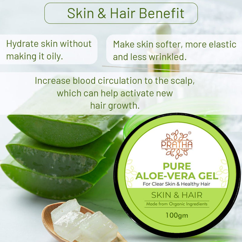 Pure Aloe Vera Gel | Skin & Hair - 100 g | Verified Sustainable by Brown Living™