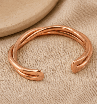 Pure Copper Healing Band – Womens Accessories on Brown Living™. SKU: THREE-ROBE-COPPER-BAND. Img 42.