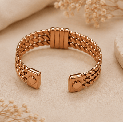 Pure Copper Healing Band – Womens Accessories on Brown Living™. SKU: THREE-ROBE-COPPER-BAND. Img 39.