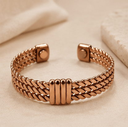 Pure Copper Healing Band – Womens Accessories on Brown Living™. SKU: THREE-ROBE-COPPER-BAND. Img 38.