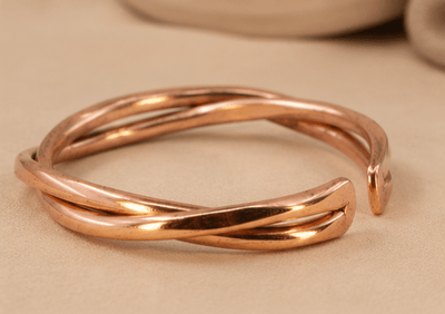 Pure Copper Healing Band – Womens Accessories on Brown Living™. SKU: TWISTED-2-COPPER-BAND. Img 44.