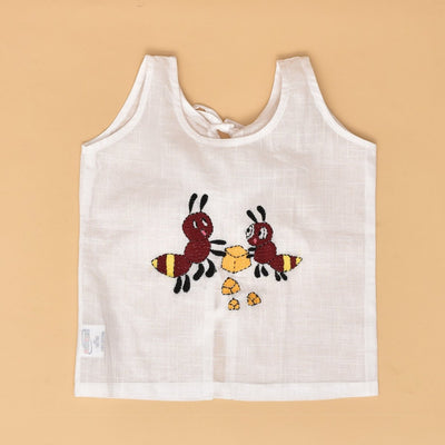 Pure Cotton Baby Jabla Combo Set – Animal Embroidery – Kids Daywear Sets by Stotra available on Brown Living™. Small Whimsy Walk. SKU: ST - WW - S. Img 11.