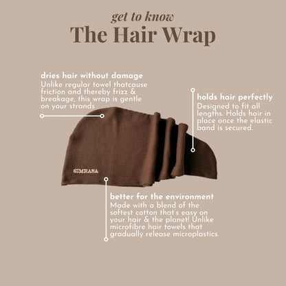 Pure Cotton Hair Wrap | Plastic - free | Verified Sustainable by Brown Living™