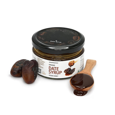 Pure Date Syrup - Natural Alternative to Bee Honey for Vegans – Honey & Syrups on Brown Living™. SKU: 1SA_DS - 2H. Img 1.