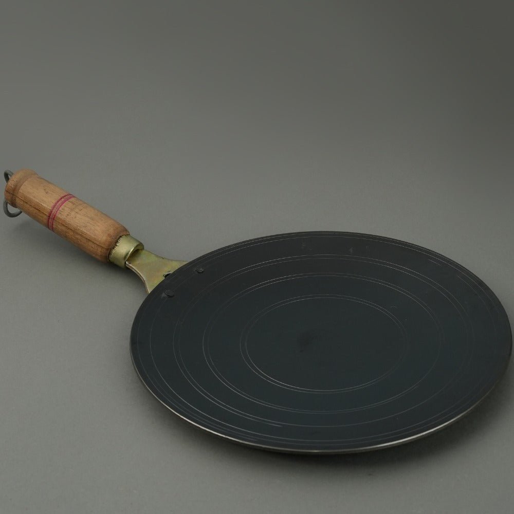 Pure Iron Handmade Combo - Tadka Pan+ Fry Pan+ Dosa Tawa+ Roti Tawa – Cookware on Brown Living™. SKU: Iron - Combo - 4 - 3400g - packof4. Img 5.
