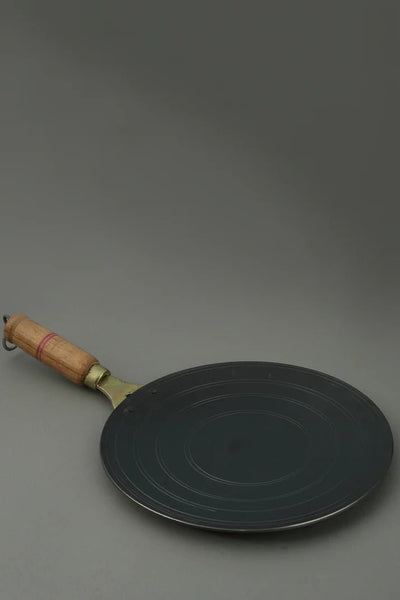 Pure Iron Handmade Roti Tawa (10 Inches) – Cookware on Brown Living™. SKU: Iron - roti - Tawa - 1000g - packof1. Img 3.