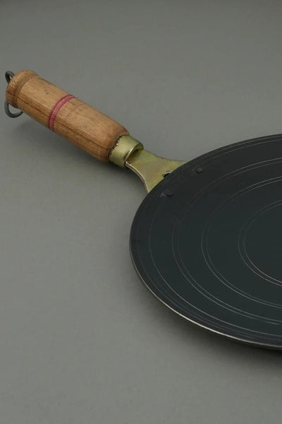 Pure Iron Handmade Roti Tawa (10 Inches) – Cookware on Brown Living™. SKU: Iron - roti - Tawa - 1000g - packof1. Img 2.