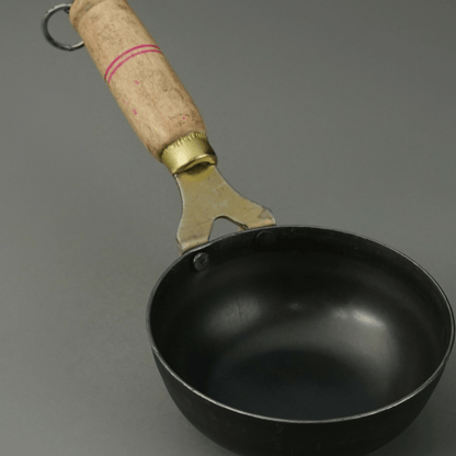 Pure Iron Handmade Tadka Pan/ Thalipu Karandi (5inches Inches) – Cookware on Brown Living™. SKU: Iron - Tadkapan - 400g - packof1. Img 2.