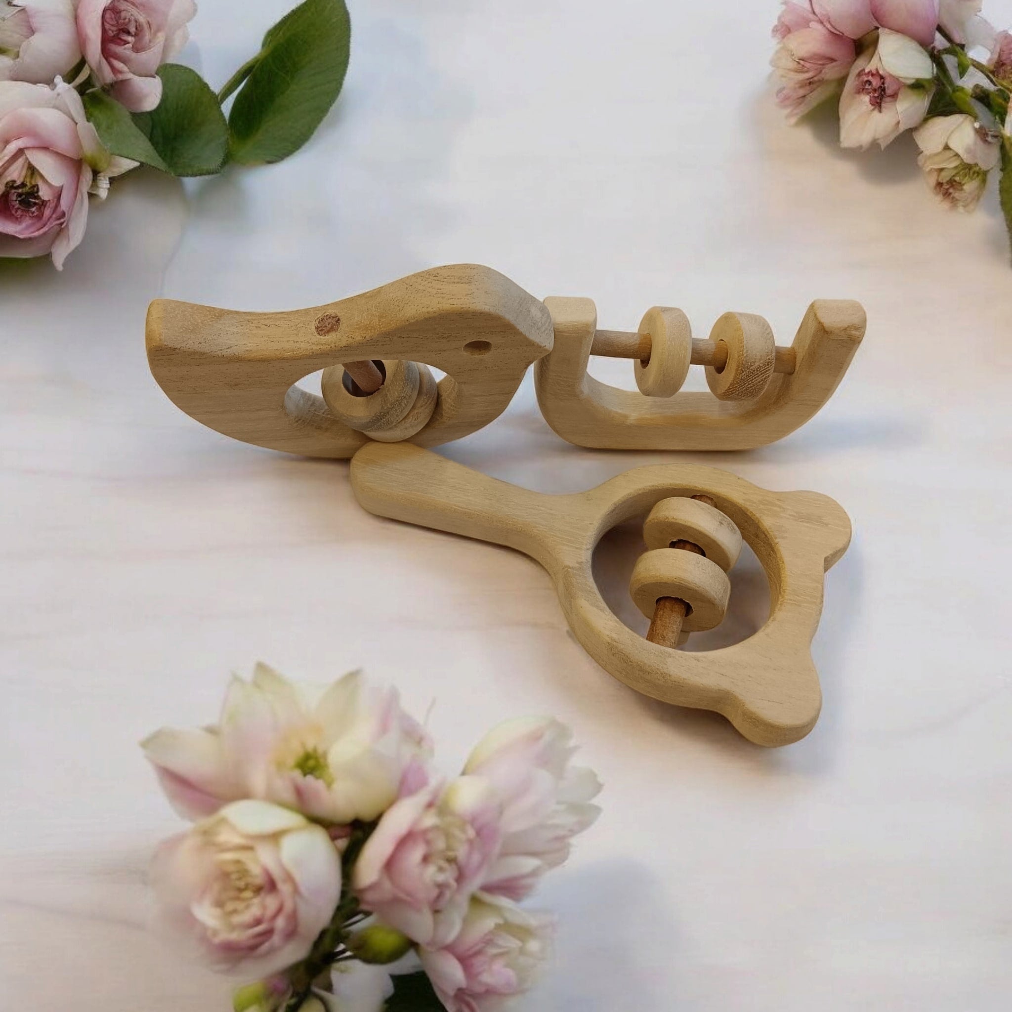 Pure Neem Wooden Rattles | Sound Making Toys For Toddlers – Baby Rattles on Brown Living™. SKU: R_MKHD-C-DV. Img 4.