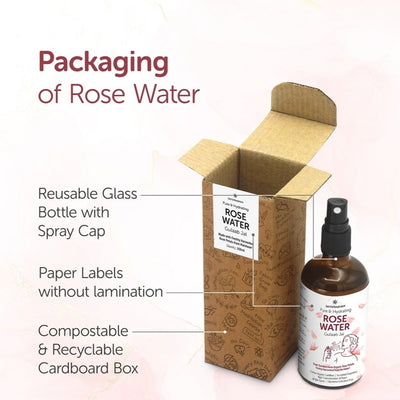 Pure Rose Water 100ml | Pore Reduction, Toning & Hydration – Face Toner on Brown Living™. SKU: 3BC_RW - 1H. Img 5.