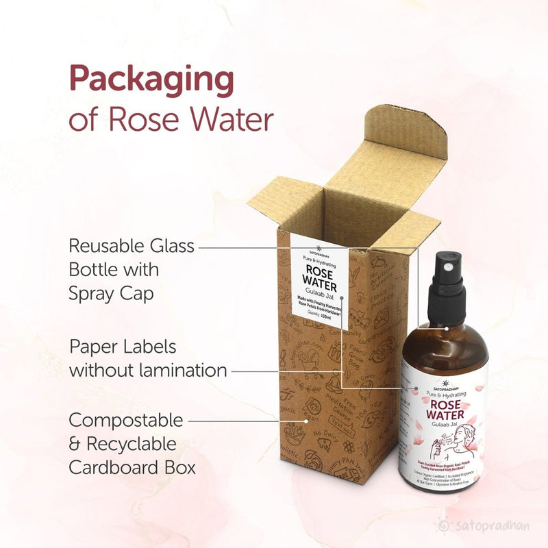 Pure Rose Water 100ml | Pore Reduction, Toning & Hydration | Verified Sustainable Face Toner on Brown Living™