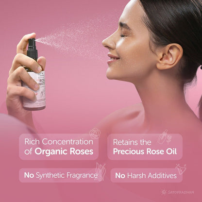 Pure Rose Water 100ml | Pore Reduction, Toning & Hydration | Verified Sustainable by Brown Living™