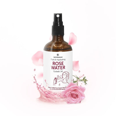 Pure Rose Water 100ml | Pore Reduction, Toning & Hydration – Face Toner on Brown Living™. SKU: 3BC_RW - 1H. Img 1.