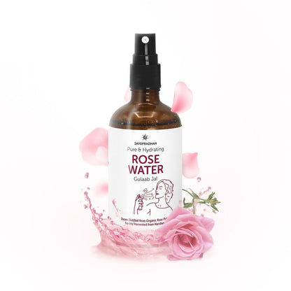 Pure Rose Water 100ml | Pore Reduction, Toning & Hydration | Verified Sustainable by Brown Living™