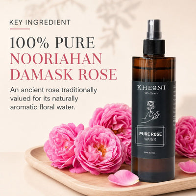 Pure Rose Water Face Mist & Toner | Damask Rose | 150 ml – Face Toner on Brown Living™. SKU: FFHYRW150L. Img 5.