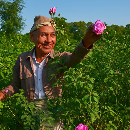 Pure Rose Water Mist | Natural Hydrating & Refreshing Facial Toner – Face Cleanser on Brown Living™. SKU: FFRWCW100L. Img 4.