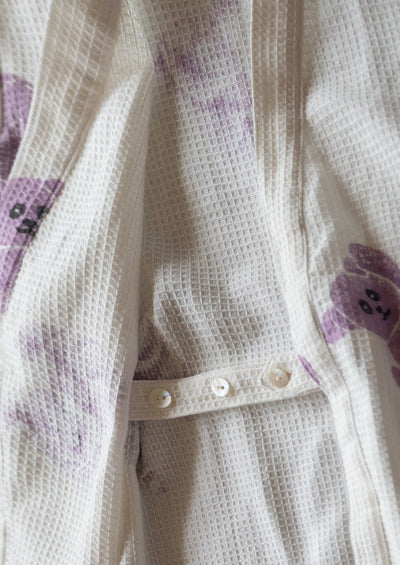 Pure Waffle Cotton Medium Robe for Kids – Koala Design, Purple – Bath Linens on Brown Living™. SKU: MSY-00433F-Purple-Small. Img 15.
