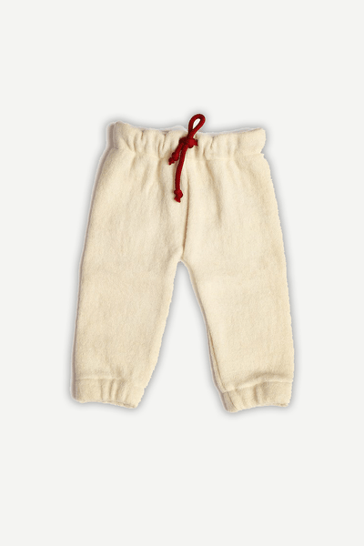 Pure Wool Baby Jogger Pants | Herbal Dyed with Sacred Lotus – Kids Daywear Sets on Brown Living™. SKU: JIW03003. Img 3.