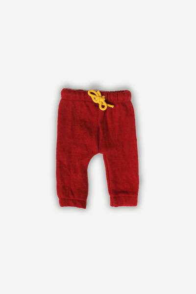 Pure Wool Baby Jogger Pants | Herbal Dyed with Sacred Lotus – Kids Daywear Sets on Brown Living™. SKU: JMR03005. Img 5.