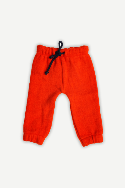 Pure Wool Baby Jogger Pants | Herbal Dyed with Sacred Lotus – Kids Daywear Sets on Brown Living™. SKU: JNO03001. Img 1.