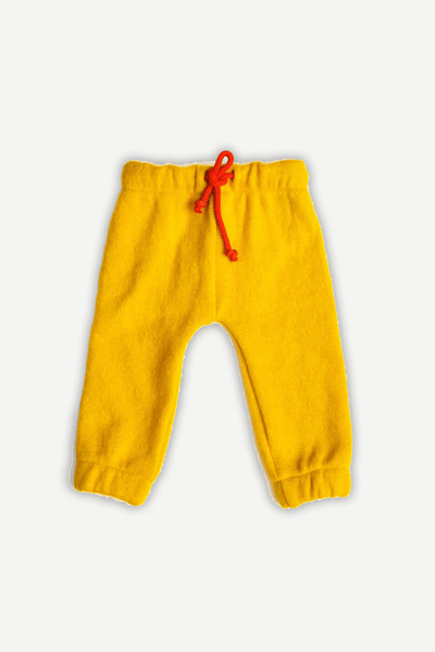 Pure Wool Baby Jogger Pants | Herbal Dyed with Sacred Lotus – Kids Daywear Sets on Brown Living™. SKU: JSY03004. Img 4.