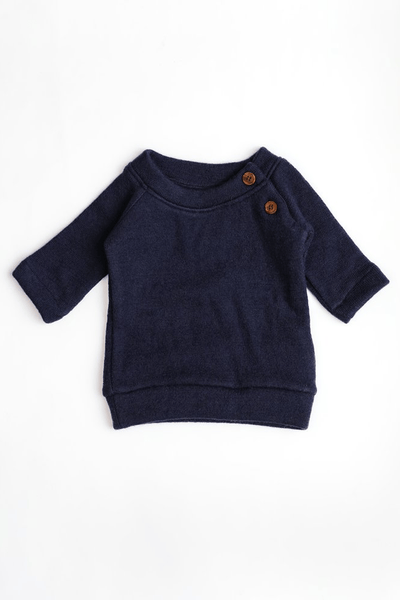 Pure Wool Full Sleeved Baby Tee | Herbal Dyed with Sacred Lotus – Kids Daywear Sets on Brown Living™. SKU: STBB03021. Img 5.