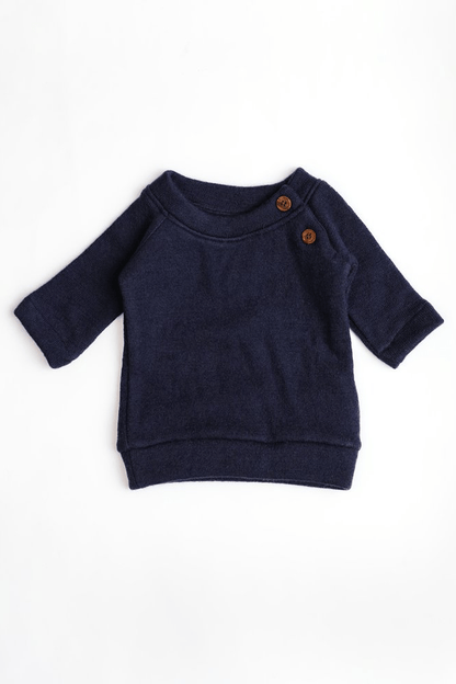 Pure Wool Full Sleeved Baby Tee | Herbal Dyed with Sacred Lotus – Kids Daywear Sets on Brown Living™. SKU: STBB03021. Img 5.