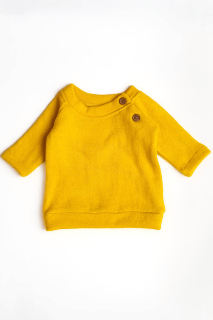 Pure Wool Full Sleeved Baby Tee | Herbal Dyed with Sacred Lotus – Kids Daywear Sets on Brown Living™. SKU: STSY03016. Img 4.