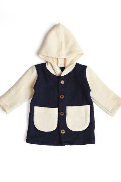 Pure Wool Hoodie | Warm & Breathable Natural Wool Hoodie – Kids Daywear Sets on Brown Living™. SKU: HBB03005. Img 5.