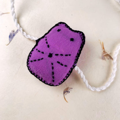 Purple Cat - Reusable Shaped Eco - friendly Kids Rakhi with Keychain String | Verified Sustainable by Brown Living™