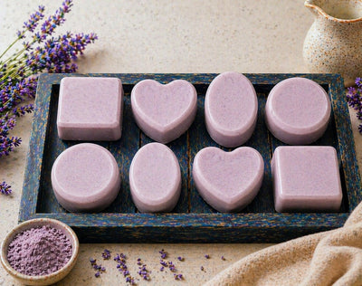 Purple Clay Goat Milk Soap Nourishing Handmade Bath Bar – Soap on Brown Living™. SKU: PRCLSP. Img 2.
