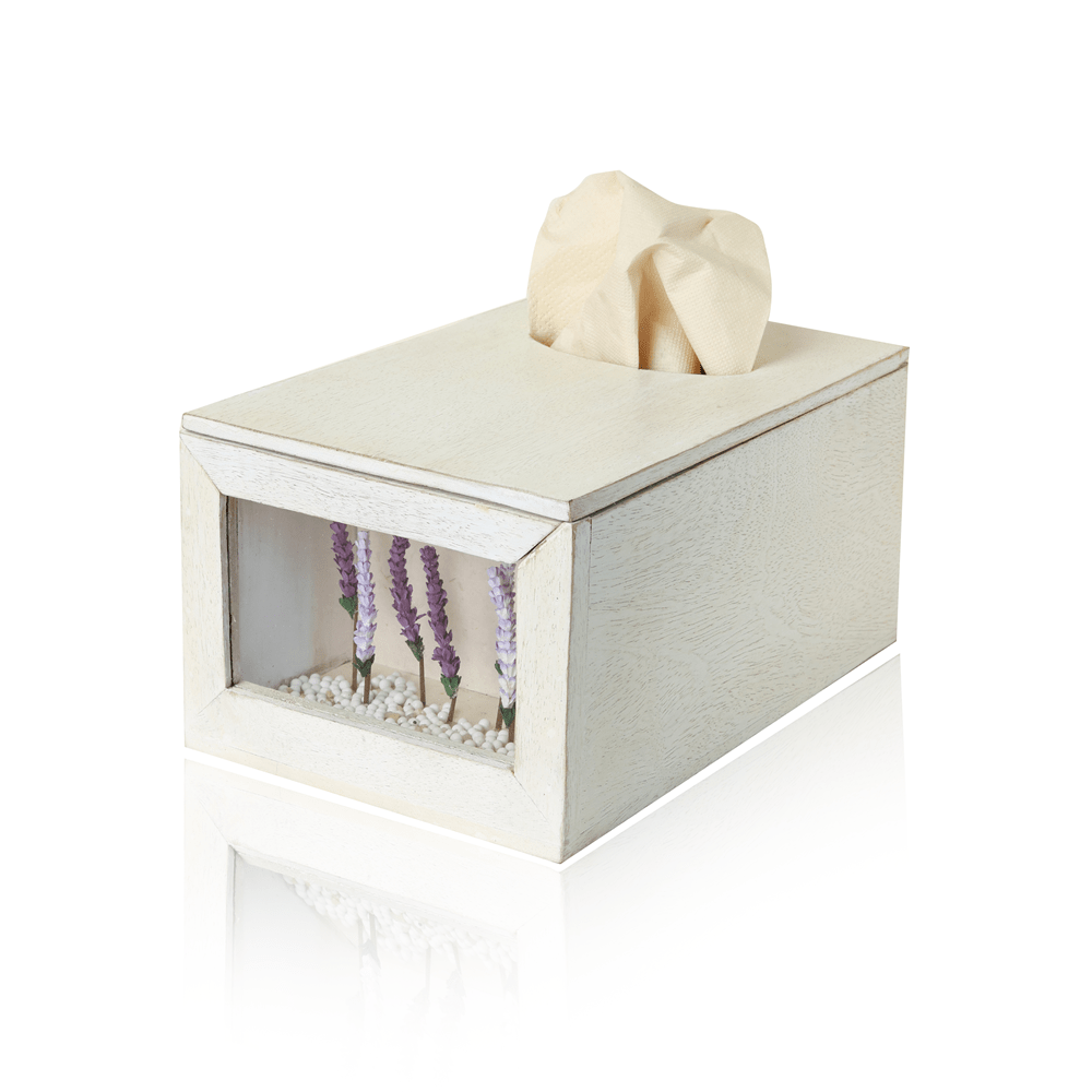 Purple Haze Tissue Box | Stylish Handcrafted Tissue Holder – Home Decor on Brown Living™. SKU: TB-PH. Img 4.