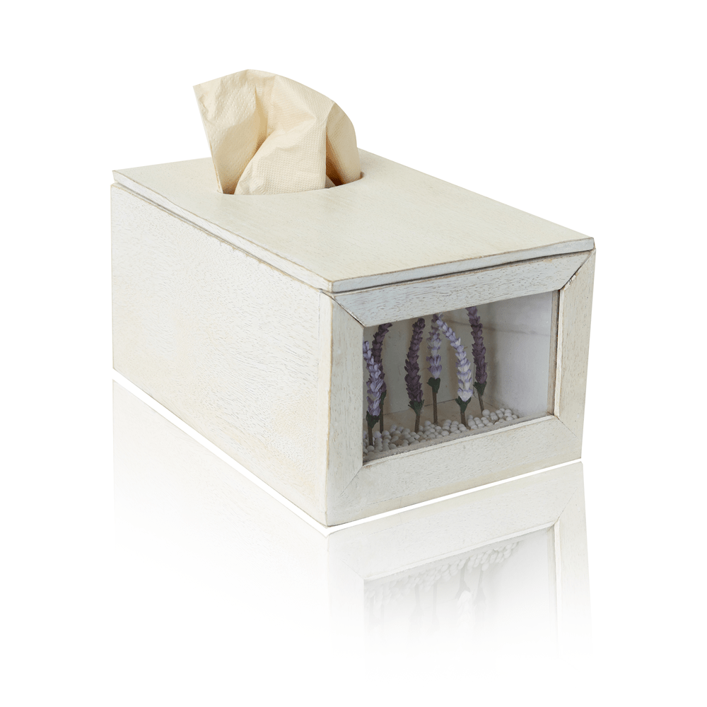 Purple Haze Tissue Box | Stylish Handcrafted Tissue Holder – Home Decor on Brown Living™. SKU: TB-PH. Img 3.