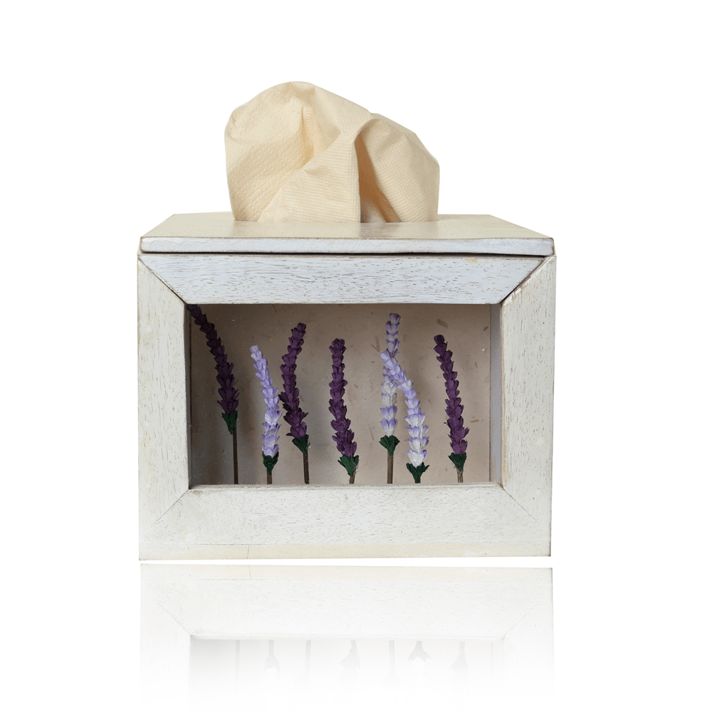 Purple Haze Tissue Box | Stylish Handcrafted Tissue Holder – Home Decor on Brown Living™. SKU: TB-PH. Img 2.