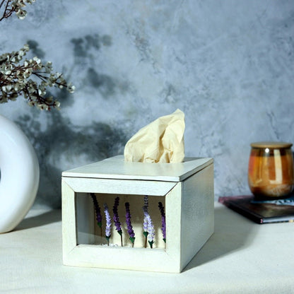 Purple Haze Tissue Box | Stylish Handcrafted Tissue Holder – Home Decor on Brown Living™. SKU: TB-PH. Img 1.