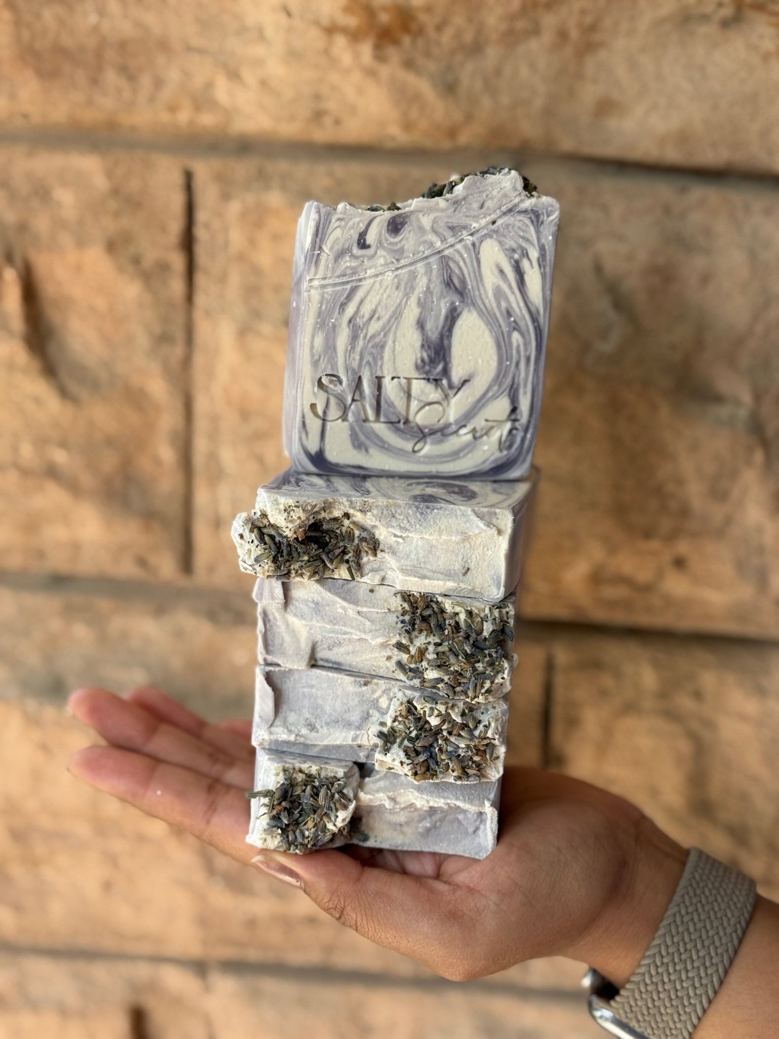 Purple Potion Handmade Glycerin Soap | Mystical Natural Bath Bar – Body Soap on Brown Living™. SKU: SS-33. Img 1.