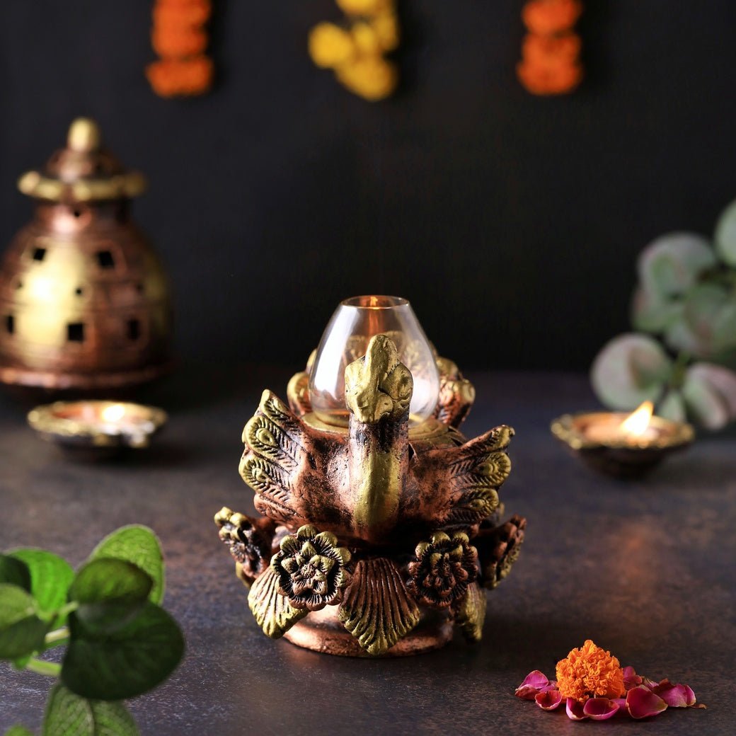Pushpak Pankh Akand Jyot - Diwali Decoration & Festival Lighting – Home Decor on Brown Living™. SKU: D62. Img 1.
